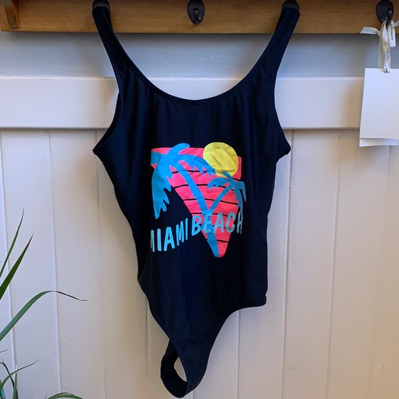 Primark Swim Primark Miami Beach Cheeky One Piece Bathing Suit